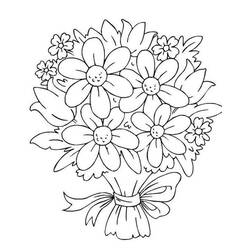 Bouquet of flowers (Nature and Seasons) coloring page #195659 to print and color