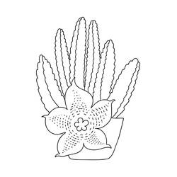 Coloring pages: Cactus - Free Printable Coloring Pages