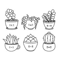Coloring page: Cactus (Nature and Seasons) #170858 - Free Printable Coloring Pages