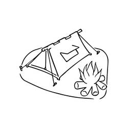 Coloring pages: Camping - Free Printable Coloring Pages