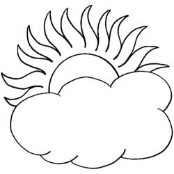 Cloud (Nature and Seasons) coloring page #157349 to print and color