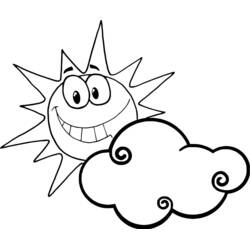 Cloud (Nature and Seasons) coloring page #157390 to print and color