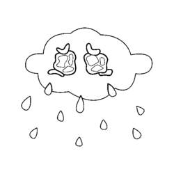 Cloud (Nature and Seasons) coloring page #157428 to print and color