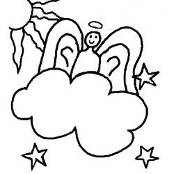 Cloud (Nature and Seasons) coloring page #157450 to print and color