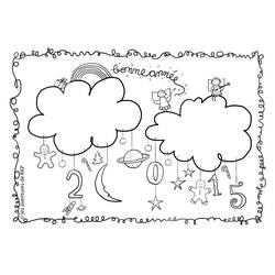 Cloud (Nature and Seasons) coloring page #157549 to print and color