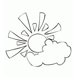 Cloud (Nature and Seasons) coloring page #206329 to print and color