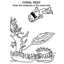 Coloring page: Coral (Nature and Seasons) #163009 - Free Printable Coloring Pages