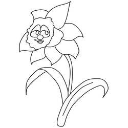 Coloring pages: Daffodil - Free Printable Coloring Pages