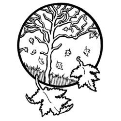 Fall season (Nature and Seasons) coloring page #164094 to print and color