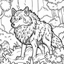 Forest (Nature and Seasons) coloring page #191227 to print and color
