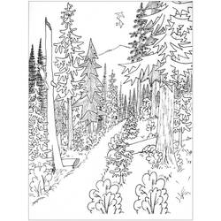Forest (Nature and Seasons) coloring page #191250 to print and color