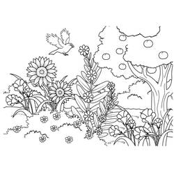 Garden (Nature and Seasons) coloring page #180025 to print and color