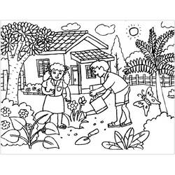 Garden (Nature and Seasons) coloring page #180027 to print and color
