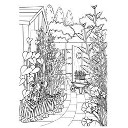 Garden (Nature and Seasons) coloring page #180030 to print and color