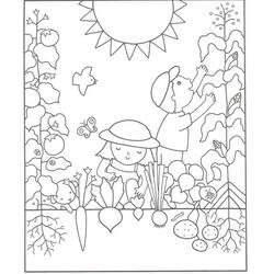Garden (Nature and Seasons) coloring page #180044 to print and color