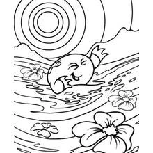 Coloring page: Lake (Nature and Seasons) #166095 - Free Printable Coloring Pages