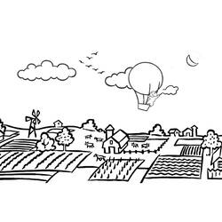 Landscape (Nature and Seasons) coloring page #165816 to print and color