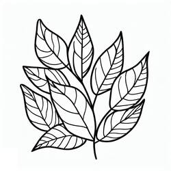 Coloring pages: Leaf - Free Printable Coloring Pages