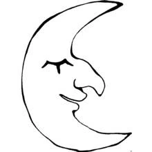 Coloring page: Moon (Nature and Seasons) #155599 - Free Printable Coloring Pages