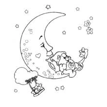 Coloring page: Moon (Nature and Seasons) #155632 - Free Printable Coloring Pages