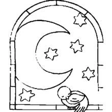 Coloring page: Moon (Nature and Seasons) #155778 - Free Printable Coloring Pages