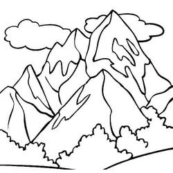Mountain (Nature and Seasons) coloring page #201840 to print and color