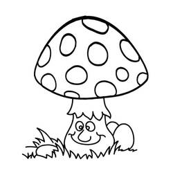 Coloring pages: Mushroom - Free Printable Coloring Pages