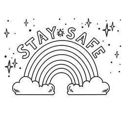 Rainbow (Nature and Seasons) coloring page #172386 to print and color