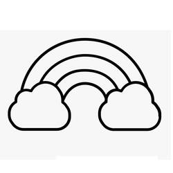 Rainbow (Nature and Seasons) coloring page #172411 to print and color