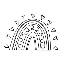 Rainbow (Nature and Seasons) coloring page #172414 to print and color