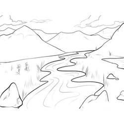 Coloring page: River (Nature and Seasons) #188056 - Free Printable Coloring Pages