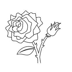 Coloring page: Roses (Nature and Seasons) #161881 - Free Printable Coloring Pages
