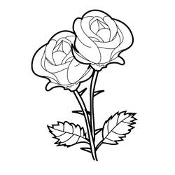 Coloring page: Roses (Nature and Seasons) #161890 - Free Printable Coloring Pages