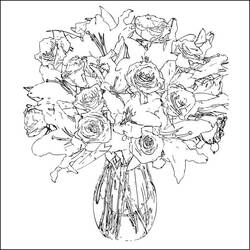 Roses (Nature and Seasons) coloring page #161952 to print and color