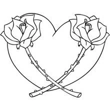 Roses (Nature and Seasons) coloring page #161962 to print and color