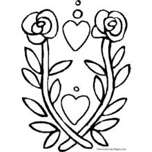 Roses (Nature and Seasons) coloring page #161970 to print and color