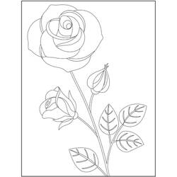 Roses (Nature and Seasons) coloring page #176457 to print and color