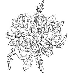 Roses (Nature and Seasons) coloring page #176472 to print and color
