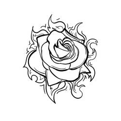 Roses (Nature and Seasons) coloring page #176485 to print and color