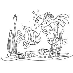 Coloring pages: Seabed - Free Printable Coloring Pages
