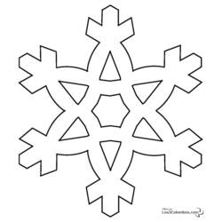Coloring page: Snowflake (Nature and Seasons) #160456 - Free Printable Coloring Pages