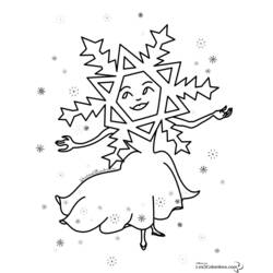Coloring page: Snowflake (Nature and Seasons) #160470 - Free Printable Coloring Pages