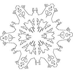 Coloring page: Snowflake (Nature and Seasons) #160495 - Free Printable Coloring Pages