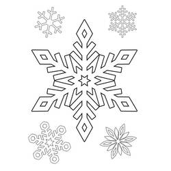 Coloring page: Snowflake (Nature and Seasons) #160572 - Free Printable Coloring Pages