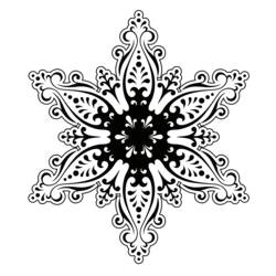 Coloring page: Snowflake (Nature and Seasons) #160611 - Free Printable Coloring Pages
