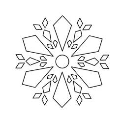 Coloring page: Snowflake (Nature and Seasons) #190278 - Free Printable Coloring Pages