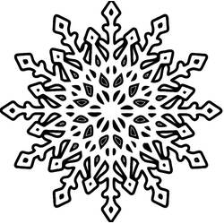 Coloring page: Snowflake (Nature and Seasons) #190289 - Free Printable Coloring Pages