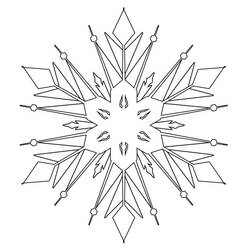 Coloring page: Snowflake (Nature and Seasons) #190291 - Free Printable Coloring Pages