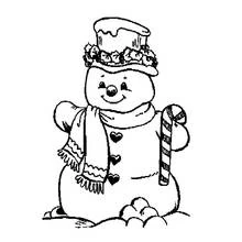 Coloring page: Snowman (Nature and Seasons) #89157 - Free Printable Coloring Pages