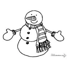 Coloring page: Snowman (Nature and Seasons) #89171 - Free Printable Coloring Pages